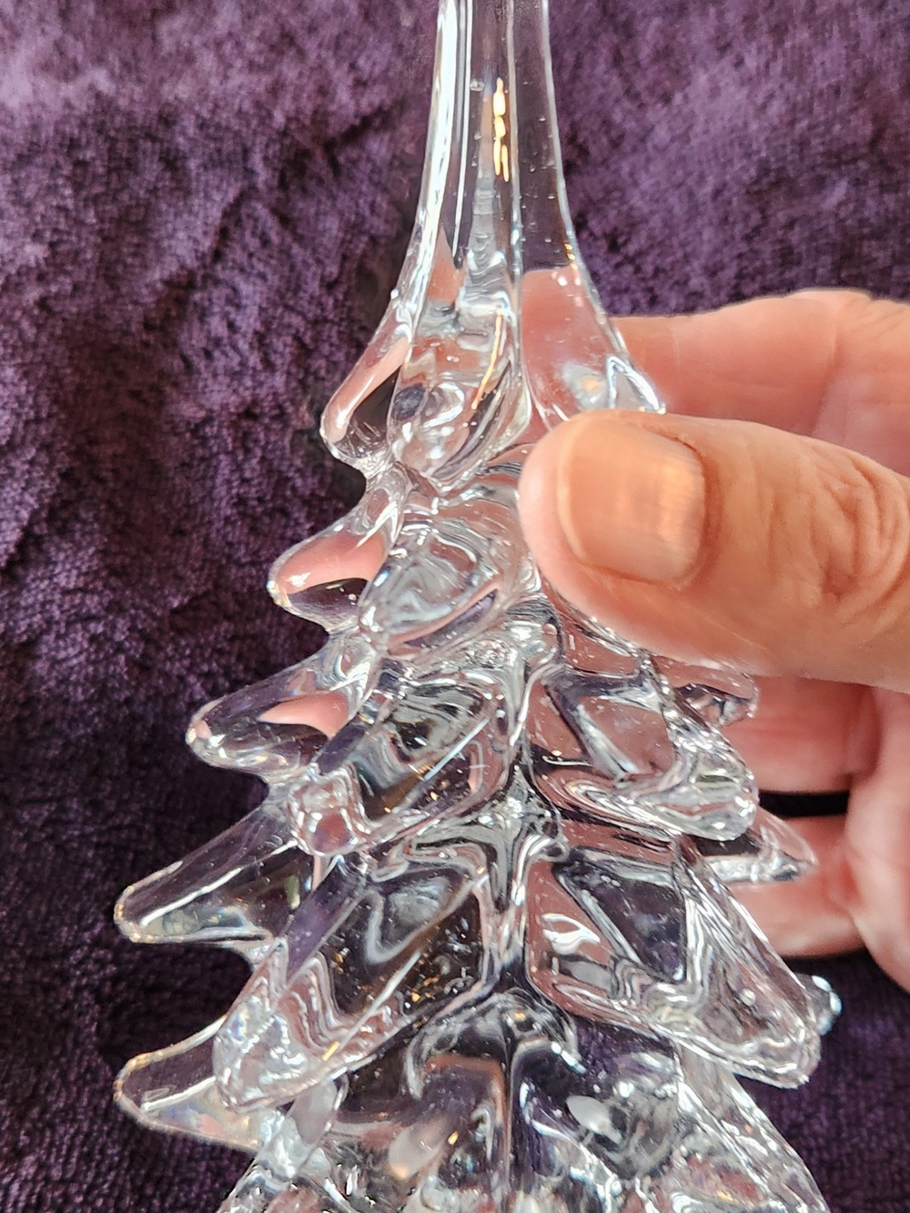 Vintage Silvestri Art Glass Crystal Christmas Tree